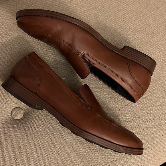 Cole Haan caramel leather loafers slip-on dress shoes main image 4